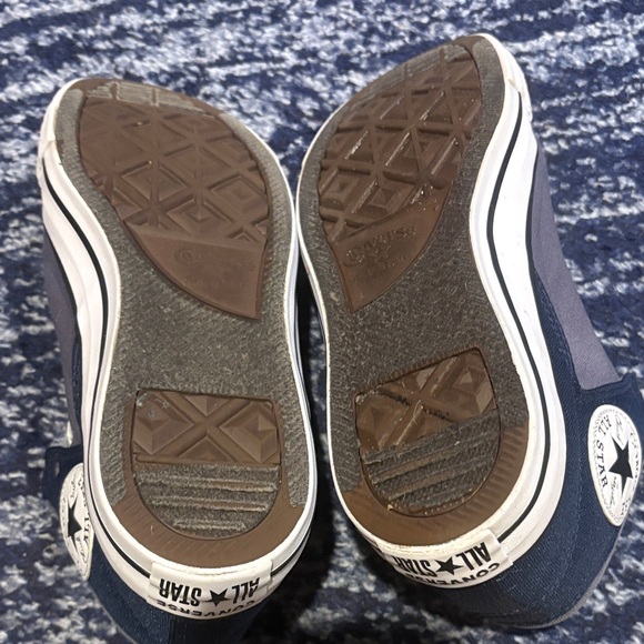 Converse All Star Navy and Grey High-Top Sneakers - Picture 6 of 6